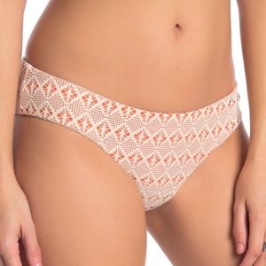 BECCA Shirred Hipster Bikini Bottoms, Large, NWT